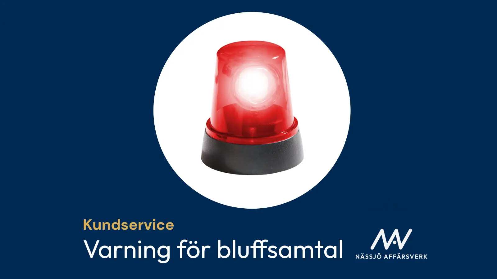 Dekorationsbild för Varning för bluffsamtal